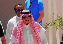 King Salman during one of his previous trips to Marbella.