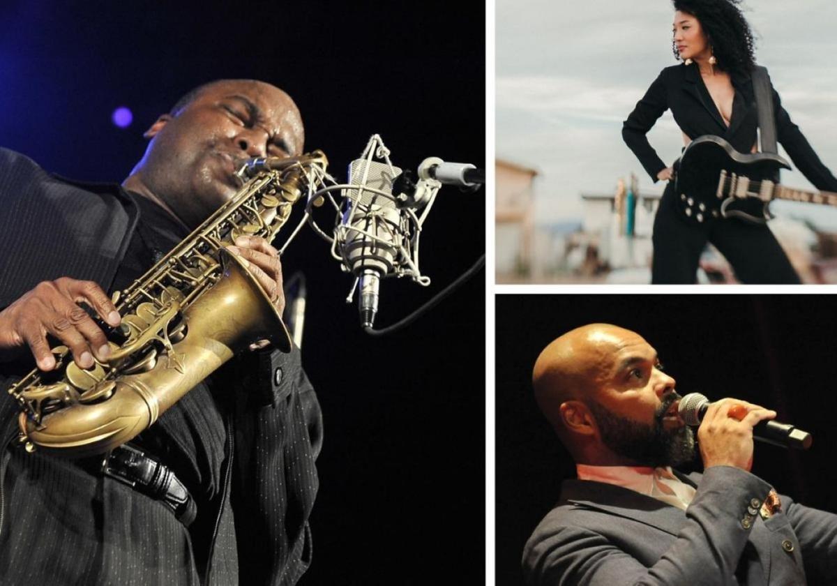 James Carter, Judith Hill and Myles Sanko.