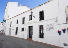 Façade of the Casa Natal de Blas Infante in Casares.