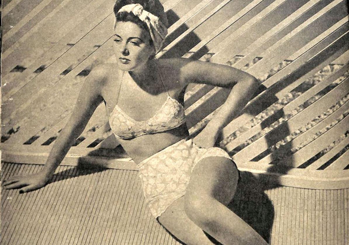 Ramsay Ames, in one of her photos as a pin-up girl for the American army.
