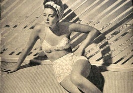 Ramsay Ames, in one of her photos as a pin-up girl for the American army.