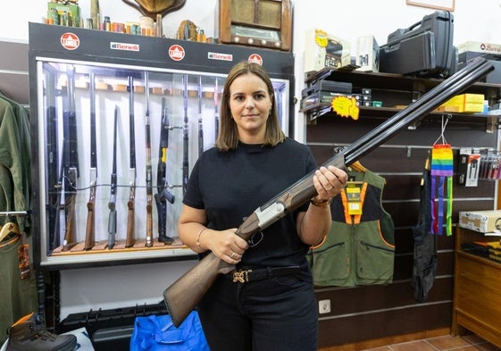 Cristina Orantes, 37, is Spain's best-known firearms dealer.