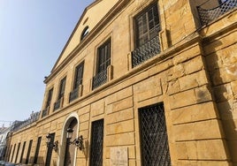 The spa building in Carratraca, which is connected to the hotel by a tunnel.