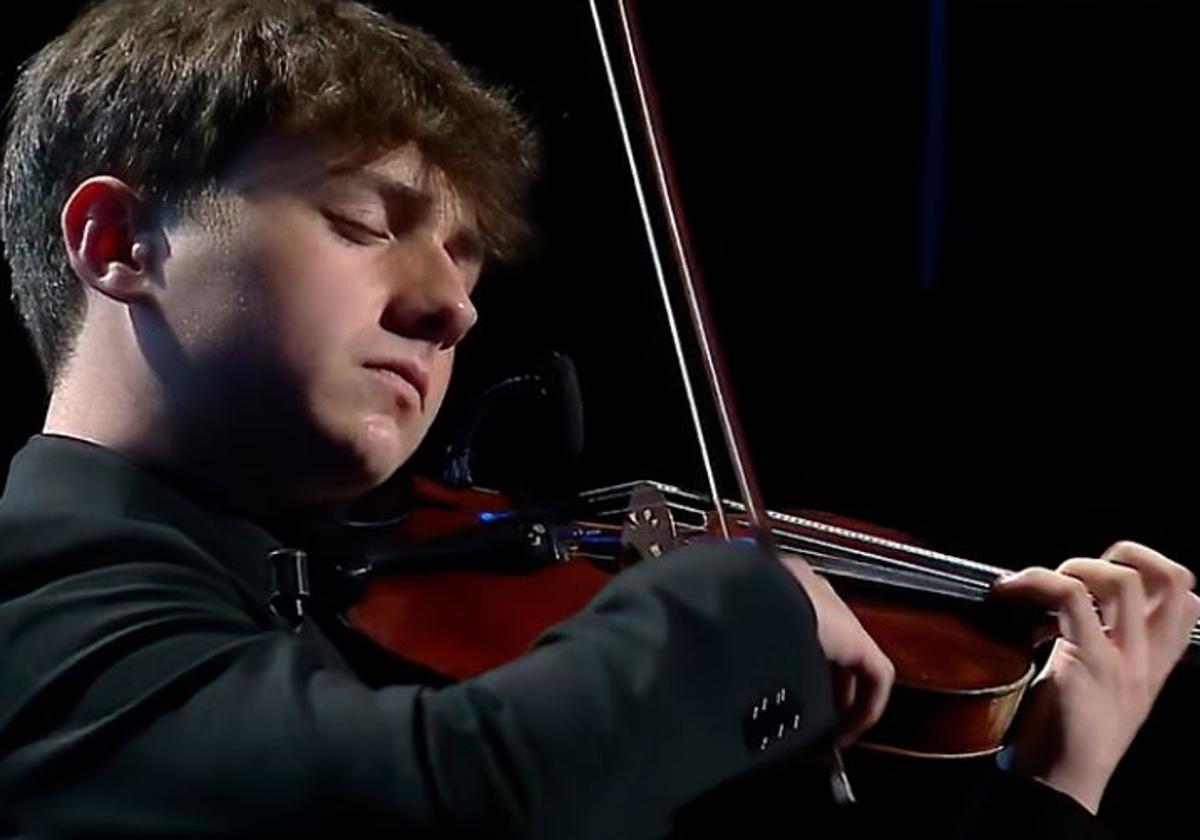 Bruno during his performance in the finals.