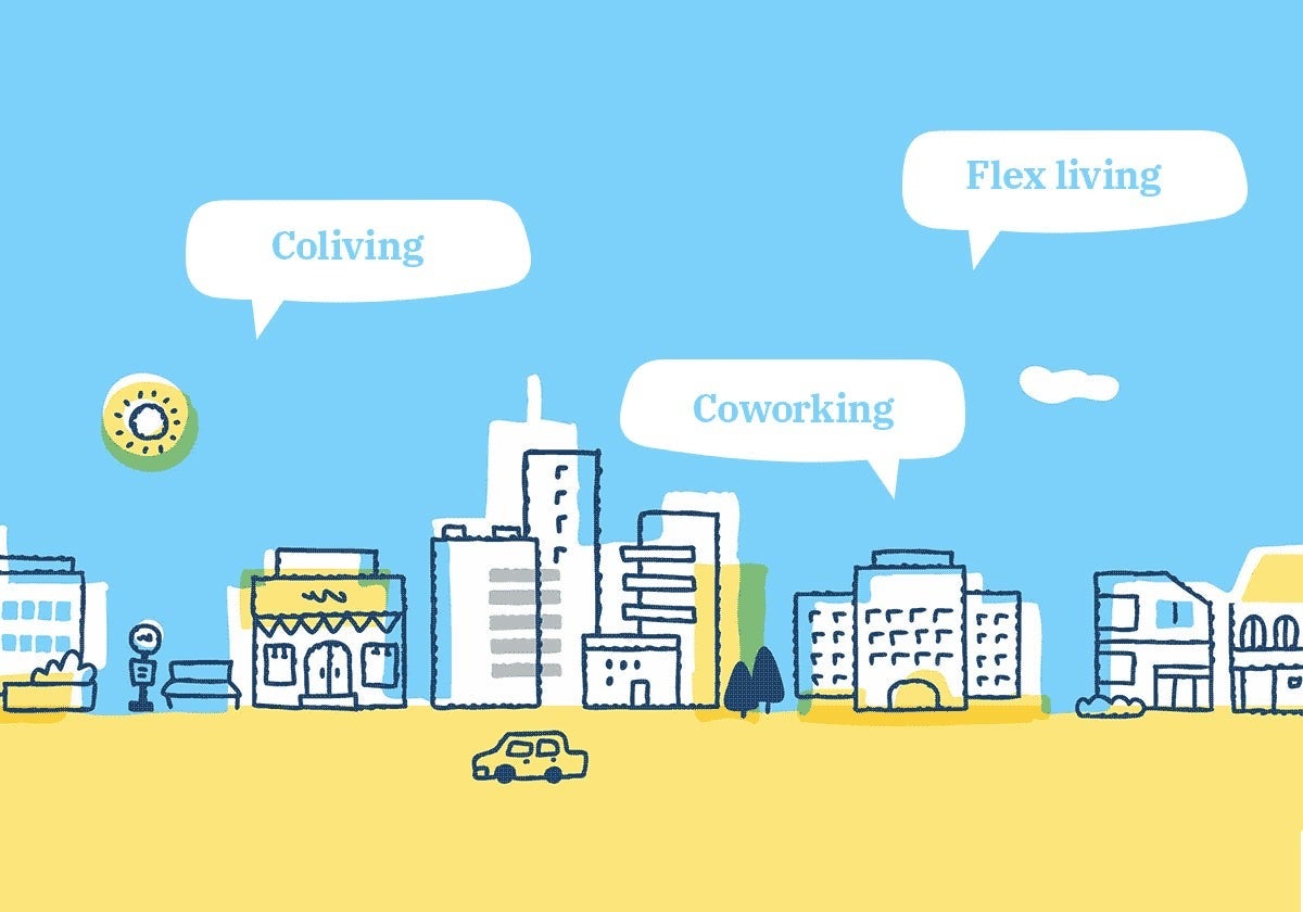 Live in a 'coliving', work in a 'coworking' and do 'nesting' on the weekends: new trends or precarious living?