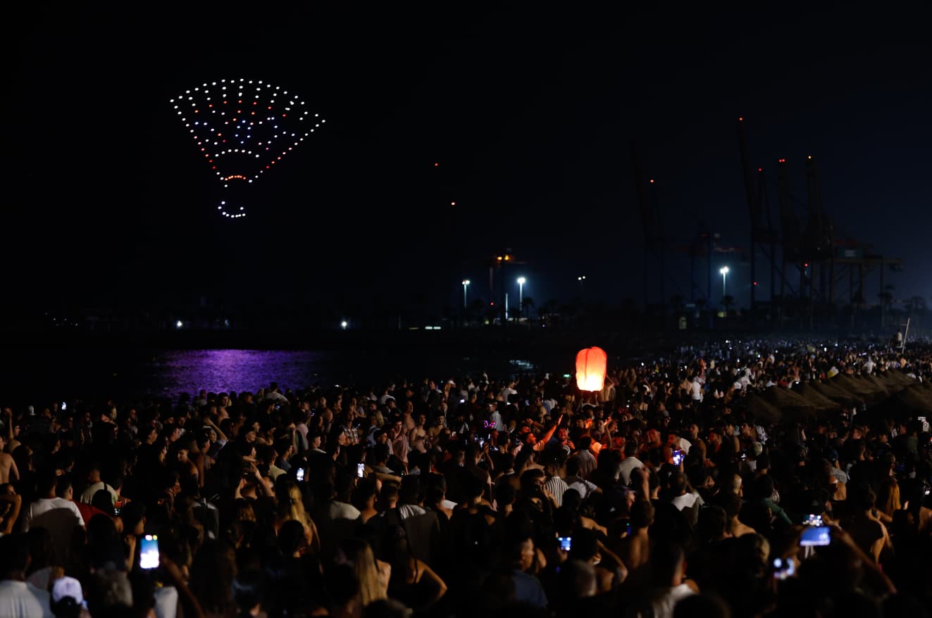 Malaga kicks off eight days of partying with fireworks and drone show