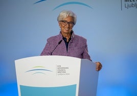 ECB president Christine Lagarde answering questions from journalists during the external ECB Governing Council Press Conference in Brdo, Slovenia, 17. October, 2024.