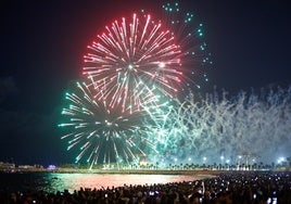Fireworks display at the start of last year's fair.
