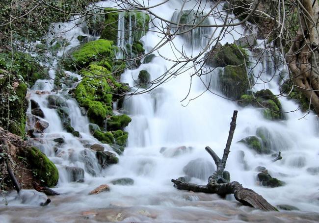 Las Artezuelas in full flow during the winter.