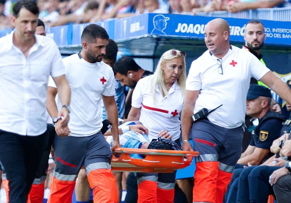Luismi left the field on Saturday on a stretcher.