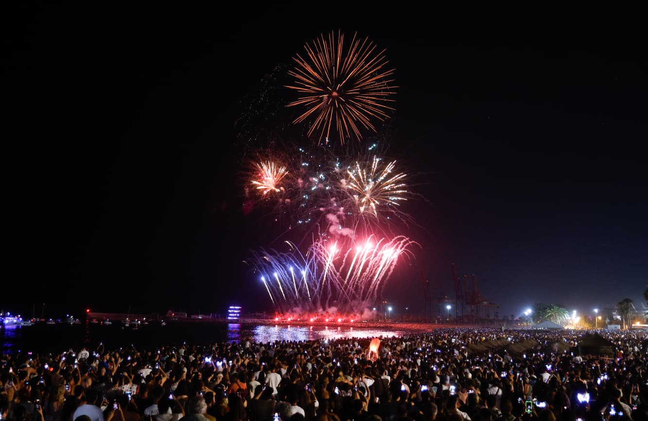Malaga kicks off eight days of partying with fireworks and drone show