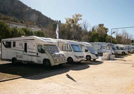 The new motorhome area in Archidona.