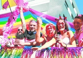 A float during the Pride of Torremolinos 2023