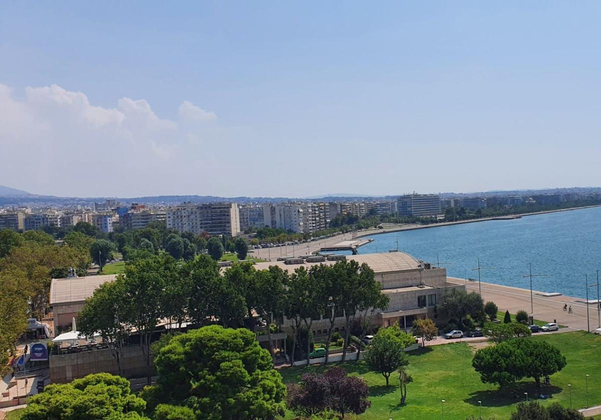A view of Thessaloniki and the Thermaic Gulf.