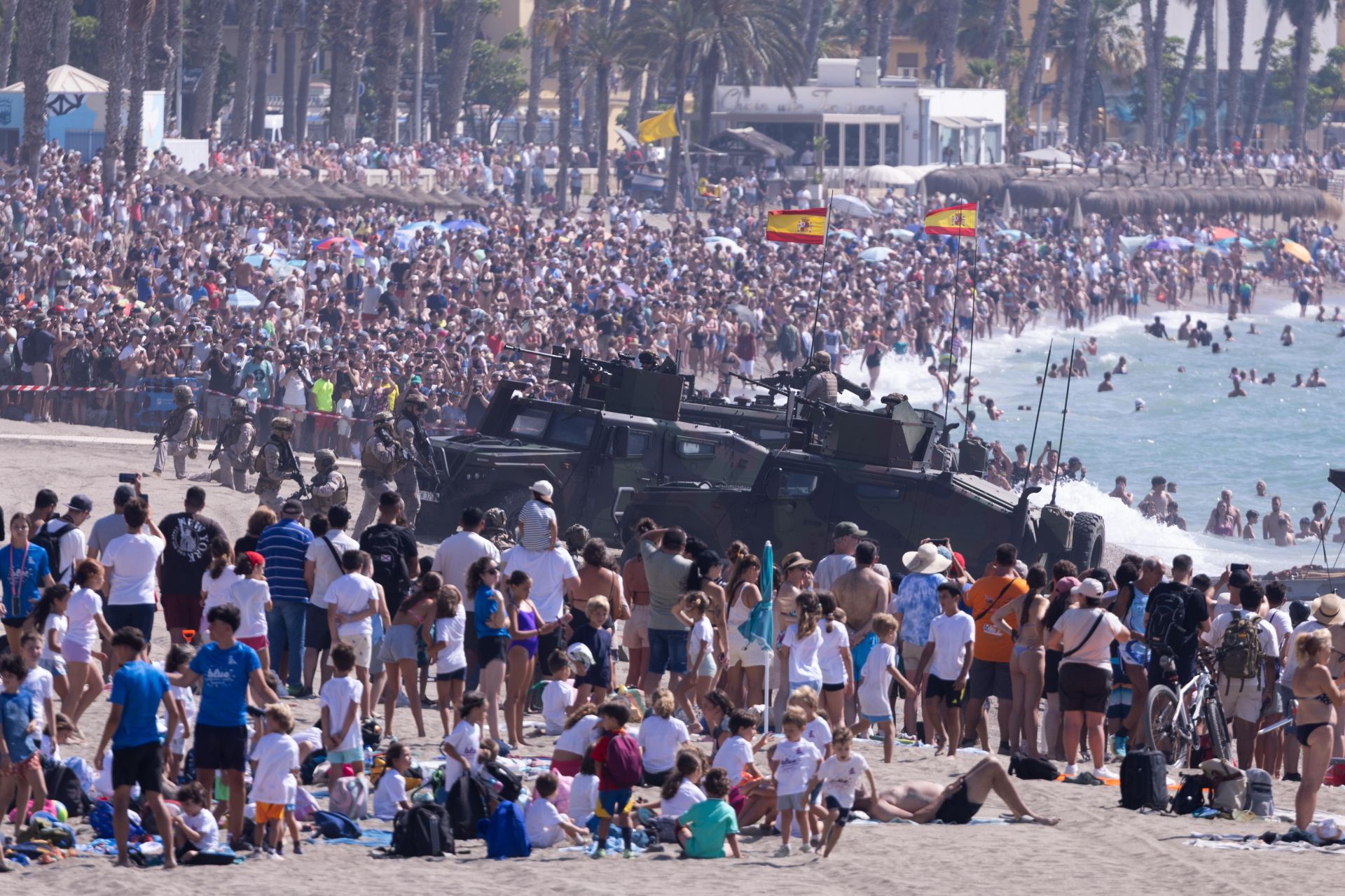 The Spanish Navy&#039;s amphibious landing on the Costa del Sol, in pictures
