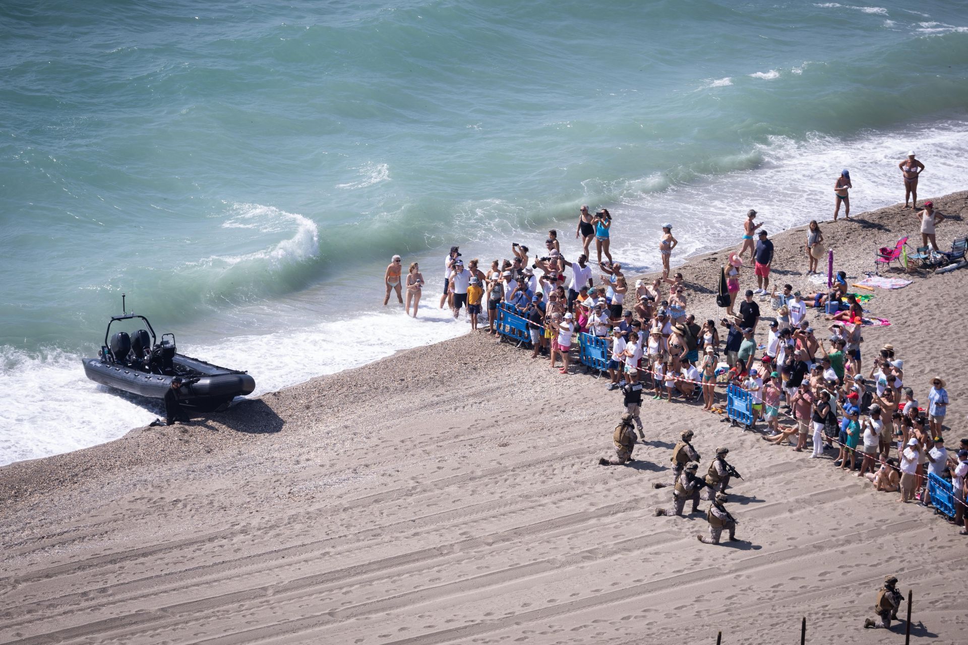 The Spanish Navy&#039;s amphibious landing on the Costa del Sol, in pictures