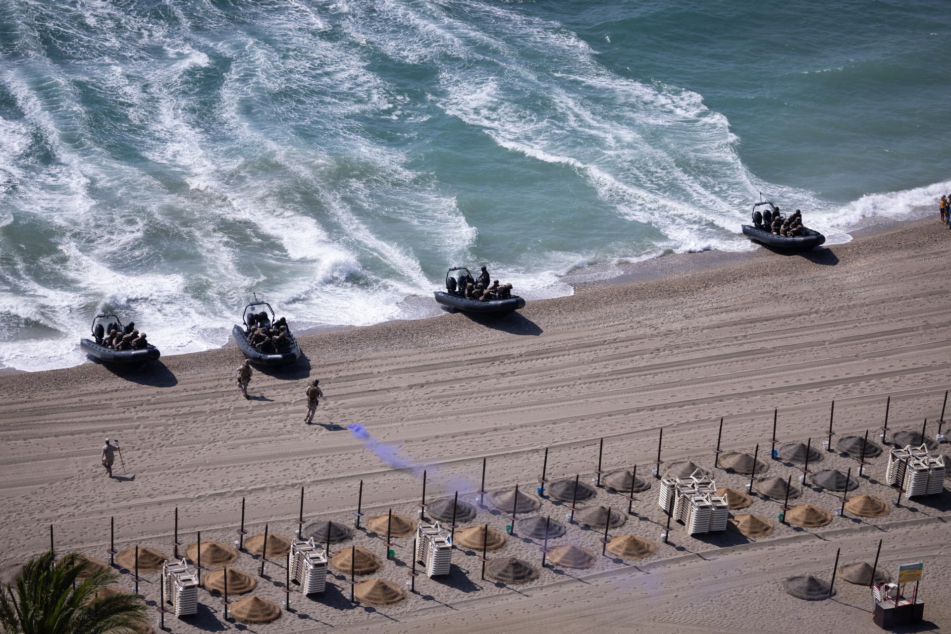 The Spanish Navy&#039;s amphibious landing on the Costa del Sol, in pictures