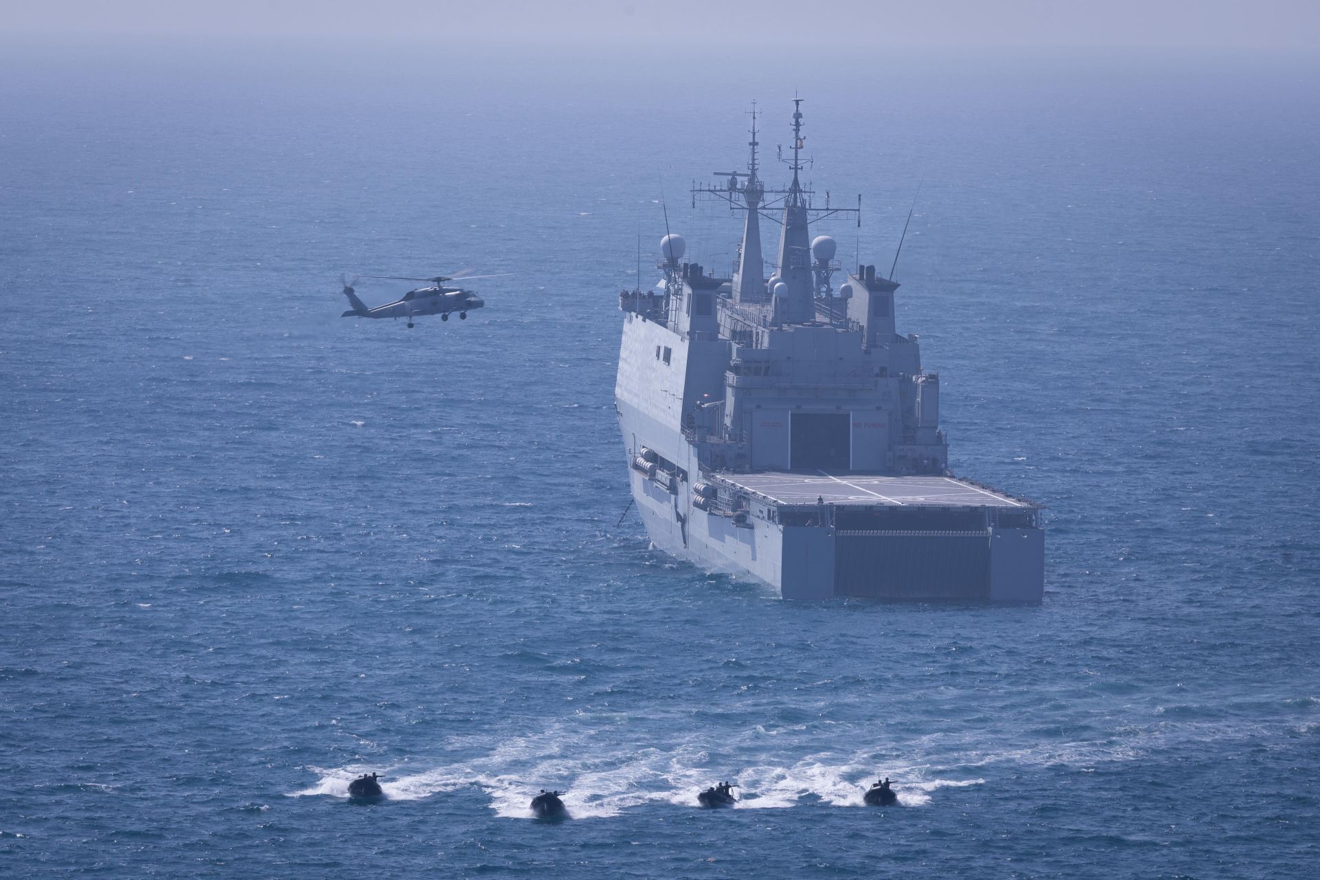 The Spanish Navy&#039;s amphibious landing on the Costa del Sol, in pictures