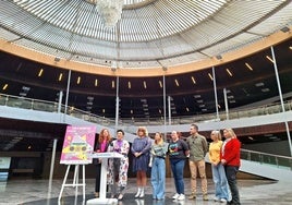 The presentation of the charity gala.